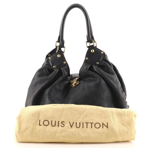 Louis Vuitton L Hobo Mahina Leather Blue - Picture 2 of 7